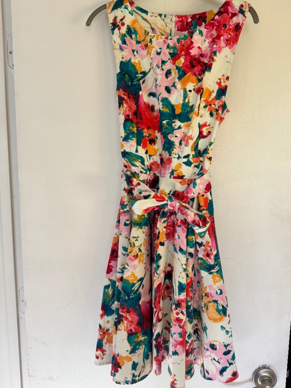 Ixia floral fit & flare dress, size M